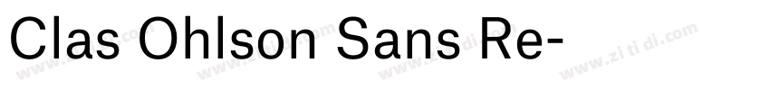 Clas Ohlson Sans Re字体转换